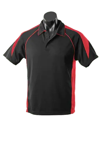 Aussie Pacific Premier Kids Polo Shirt 3301 Casual Wear Aussie Pacific Black/Red 6